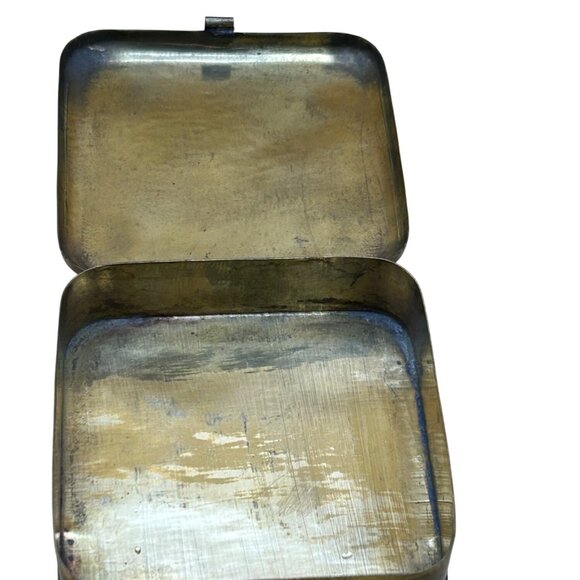 Brass Bait Boxes Worms Maggots Gorpcore Brass Antique trinket hinged nestle - Picture 12 of 13